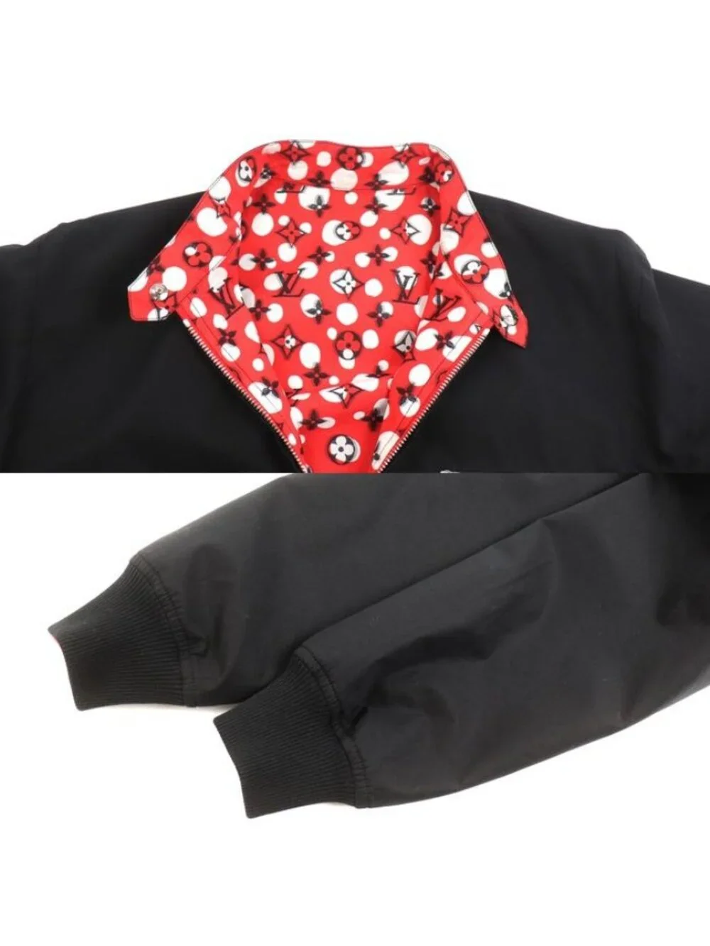 Louis Vuitton Logo LV YK Reversible Bomber Jacket Infinity Dot Yayoi Kusama
